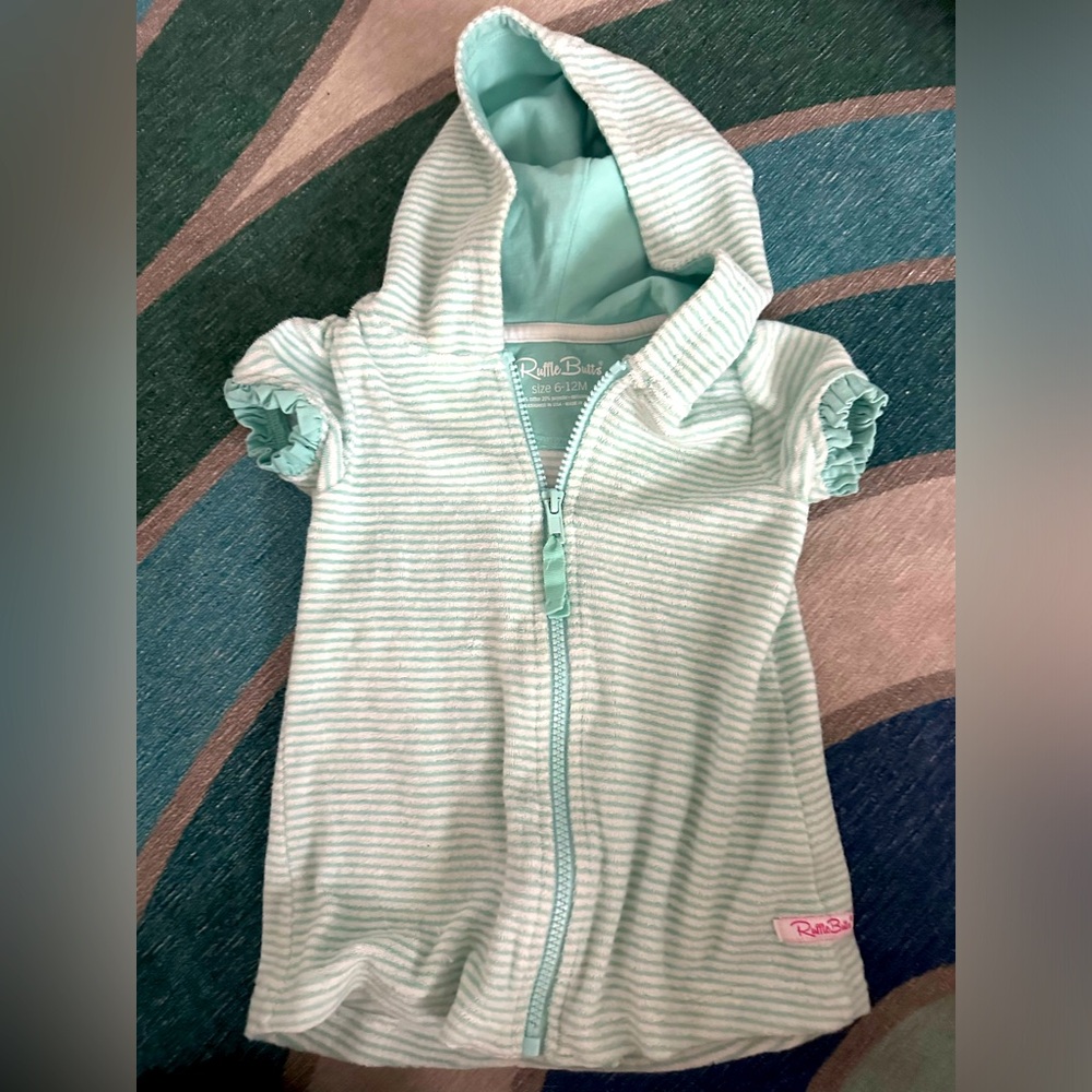 Ruffle butts swim coverup 6-12